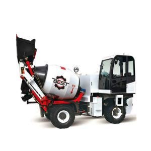 Bst 1.5 Cubic Meter Loading and Feeding Mixing Truck with Automatic Mixer for Construction