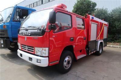 Good Quality Dongfeng Double Row 2000liters Water Foam Fire Truck