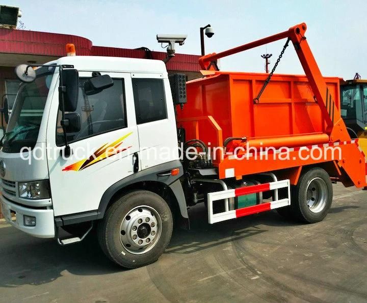 6000L swinging arm garbage truck roll sanitation vehicle skip load