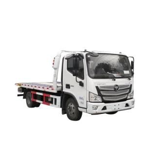Foton 4X2 Light Duty 3tons Lay-Flat Bed Wrecker Truck Rollback Towing Truck for Sale