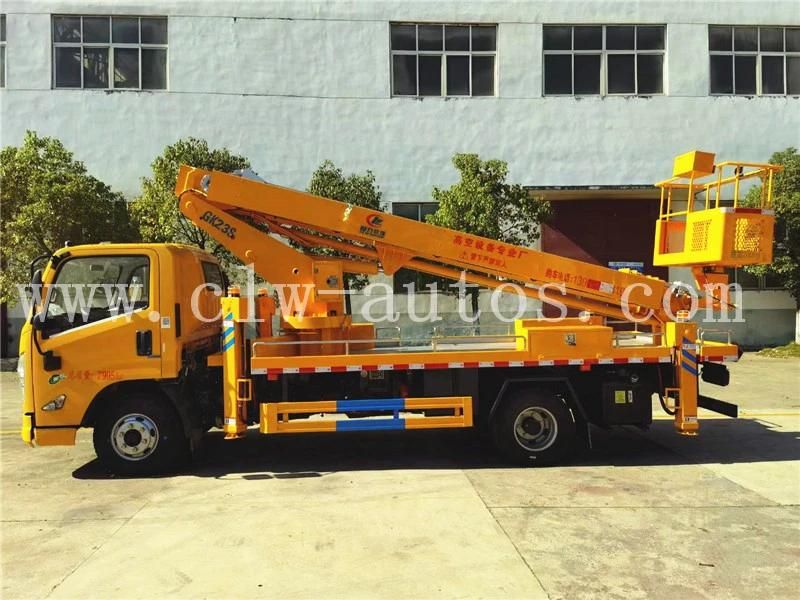 China Brand Jmc 4X2 23meters Telescopic Boom Aerial Work Platform Truck with Hydraulic Lifter Boom Truck