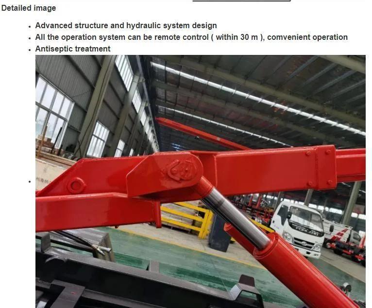 Clw Made 8t 10t 12t 14t 16t 20t Customized Hook Lift Bodies / Roll off Containers Truck Parts Hook Lift Hoists for Sale