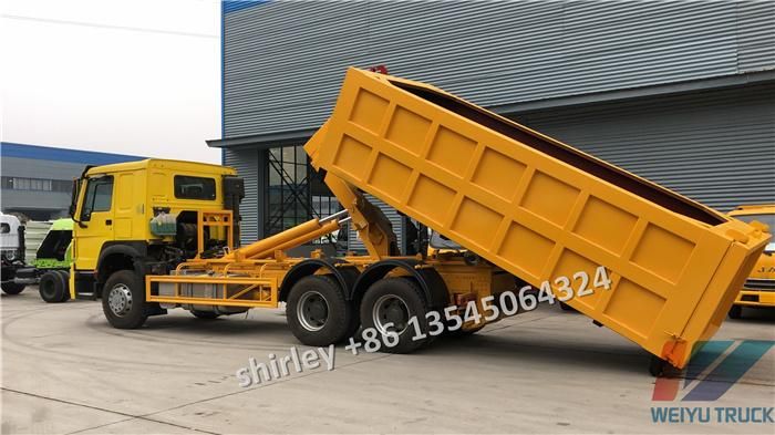 HOWO 18tons 20 Cubic Meters Waste Rubbish Trash Garbage Treatment Recycling Garbage Disposal Truck for Tanzania
