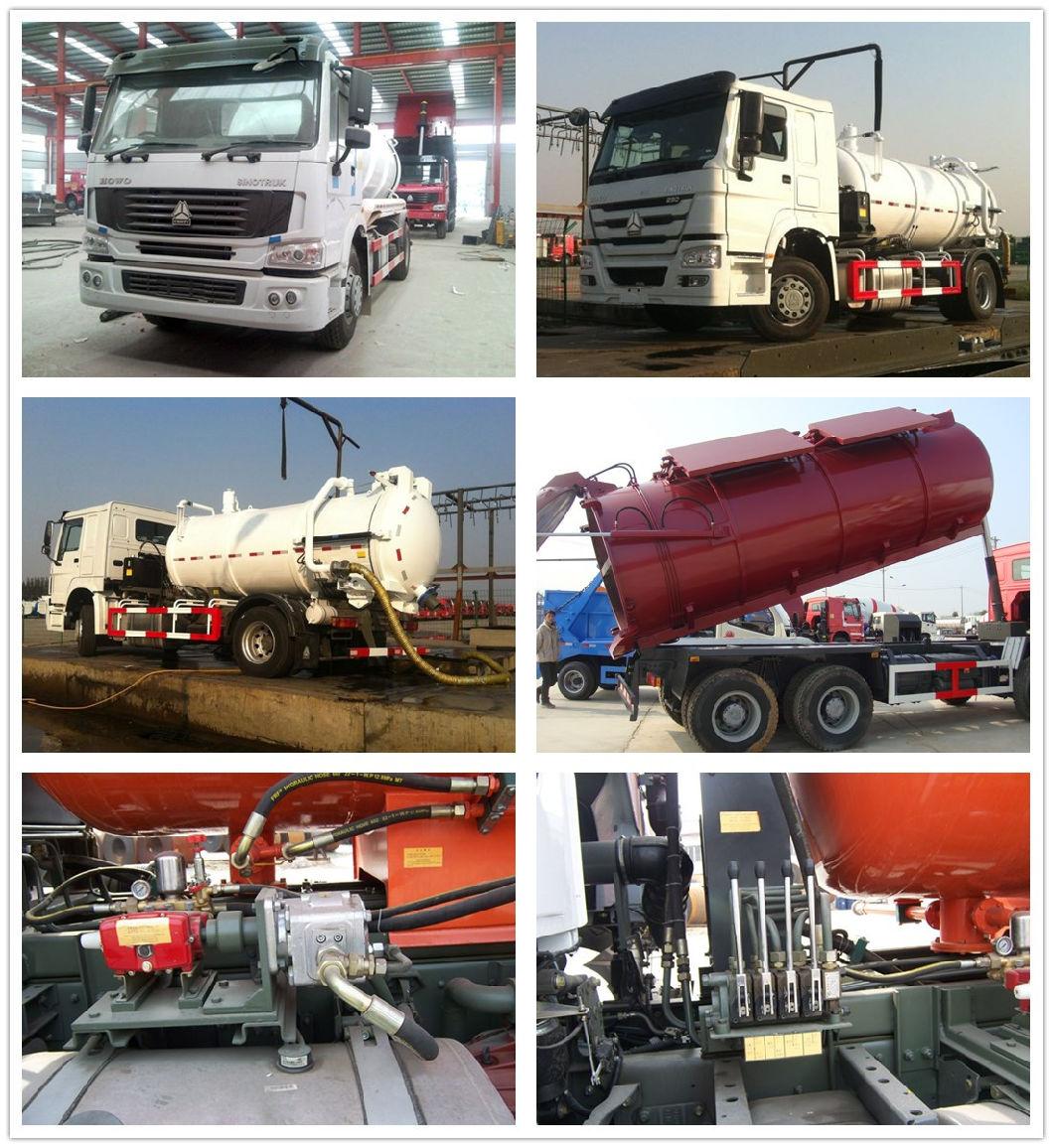 HOWO 4X2 Sewage Suction Tanker Truck for Sucking Waste