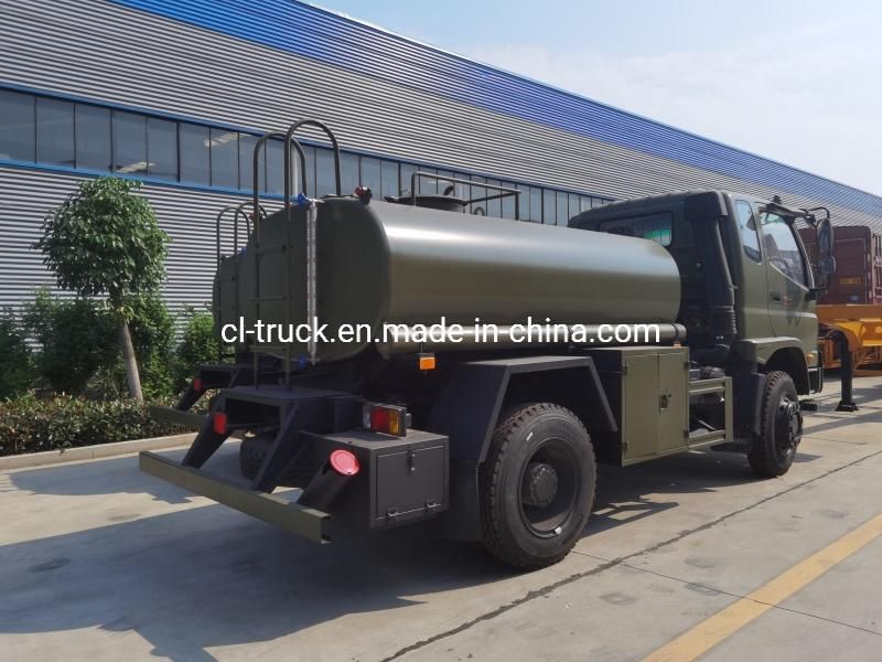Foton Forland 4X4 Full Drive Yuchai Engine Water Tank Truck 5000liters 6000liters