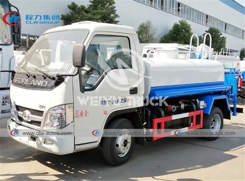 Dongfeng 2000liters 3000liters 2-3tons Water Bowser Truck Water Spraying Truck Water Sprinkler Truck