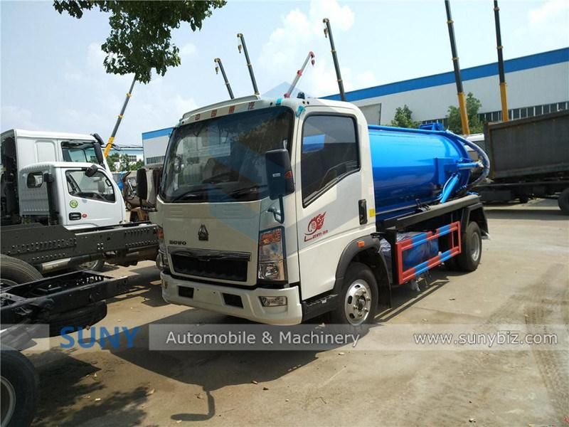 Right Hand Drive 3000 Liters High Pressure Vacuum Suction Truck