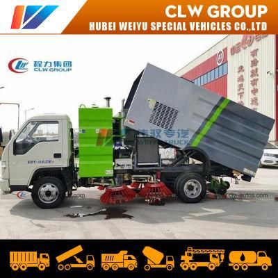 Chinese 2-3m3 Waste Collection Cleaning Vehicles Sweeping Truck From Clw Factory Vacuum Road Sweeper
