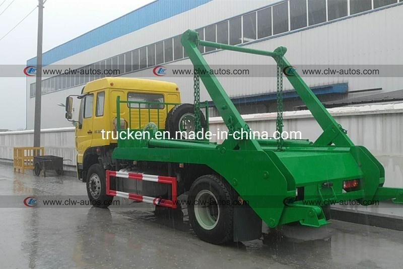 Sinotruck Homan 4X2 220HP 8cbm Swing Arm Refuse Truck Roll off Refuse Truck Skip Loader Container Refuse Box Truck