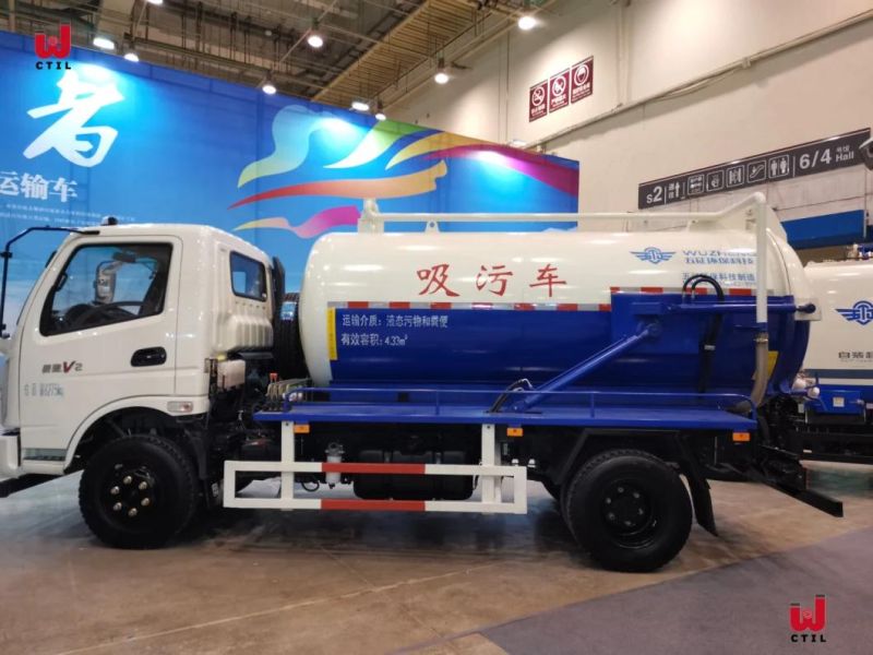 8m3 10m3 HOWO 4*2 High Pressure Sewer Sludge Vacuum Sewage Suction Truck