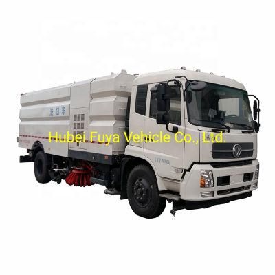 Dongfeng 4X2 12 Cbm Road Washing Truck Road Collection Cleaning Truck with Vacuum Cleaner