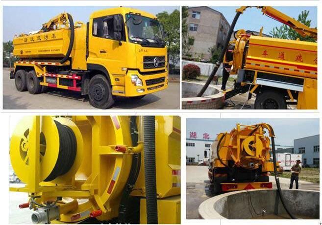 2018 New Design 3cube 10cube Italy Vacuum Pump Sewage Suction Tanker Truck