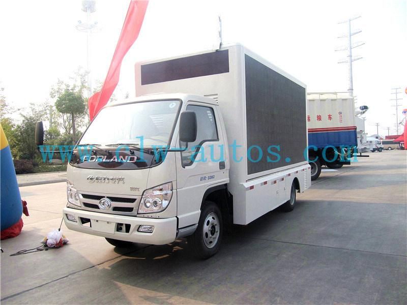 Foton Forland 4X2 LED Billboard Truck High Brightness LED Advertising Truck Mobile Stage Truck with Roller Poster