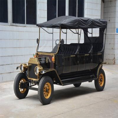 5 Seats Model T Golf Cart Electric Sightseeing Tourist Car