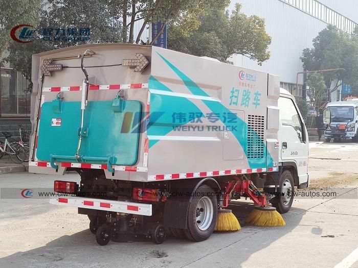 Foton 3000L Mini Street Cleaning Vehicles 3cbm 3m3 Small Road Sweeper Truck