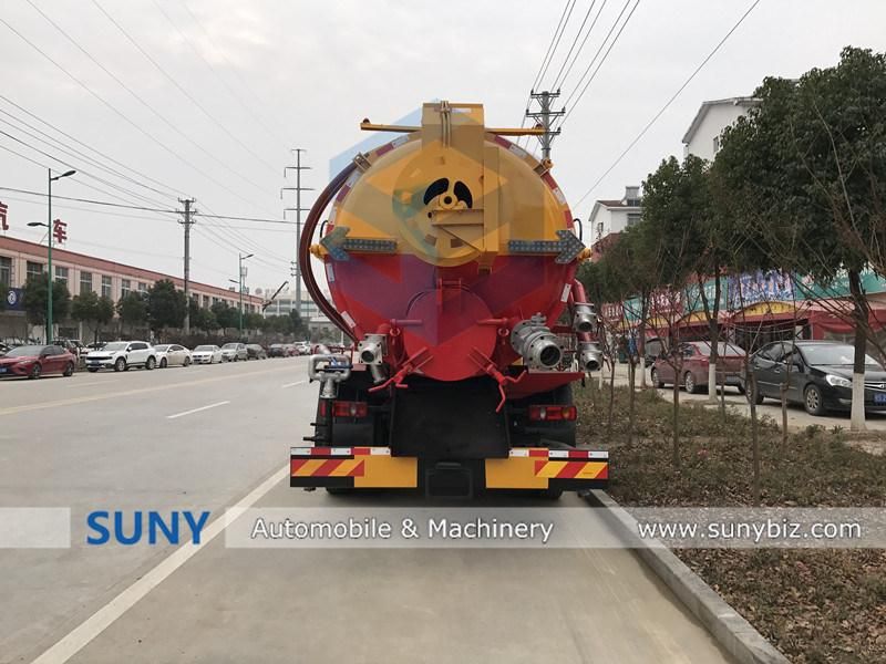 12 Cbm Combined Jetting and Vacuum Truck with High Pressure Pump for Sale