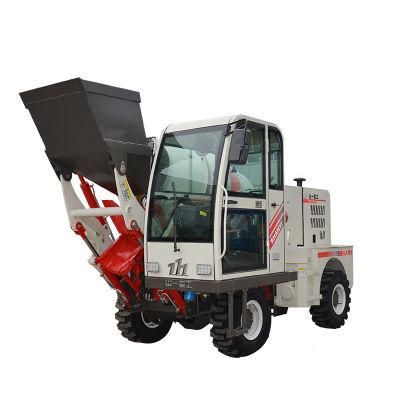 Self Loading Concrete Mixer Truck, Cement Mixer Truck with Front Loader