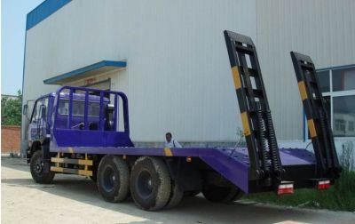 Dongfeng 6X4 12tons Flat-Bed Truck Low-Bed Tow Truck