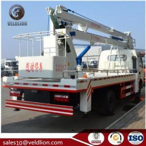 China New Crew Cab 4*2 Dongfeng High Lifting Platform Operation Truck for Sale