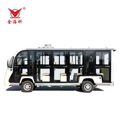 Professional Long Life Using 14 Seats Sightseeing Electrical Car Buses