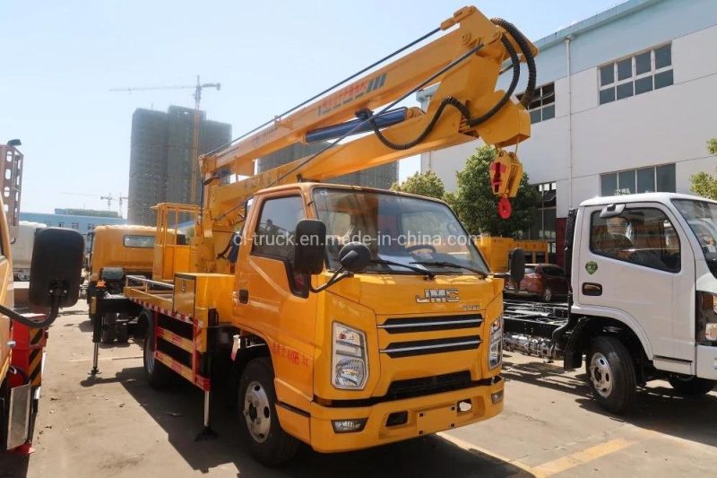 Jmc Small 8m 9 M 10 Meters Hydraulic Aerial Cage Truck