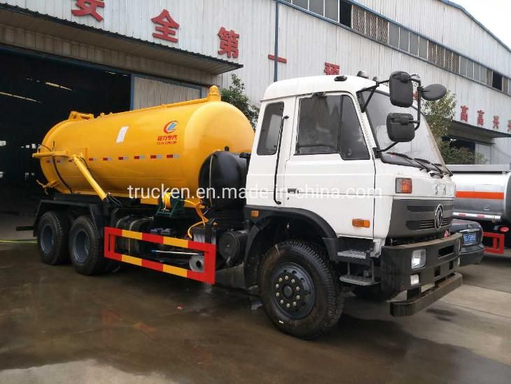 Factory Direct Sales Low Price 18000liters 6*4 Dongfeng Steel Suction Sewage Truck