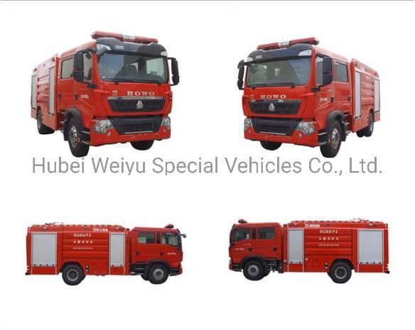 HOWO 10cbm Water Tanker Airport Fire Fighting Truck 10000L Fire Engine Truck