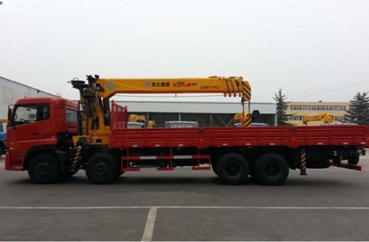 Factory Supplied Dongfeng 8X4 Right Hand Drive 10 Ton Truck Mounted Crane Low Price for Sale