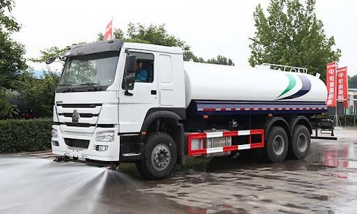 HOWO Blue Color LHD 6X4 20000liters 25000liters Watering Cart 22m3 Construction Site Water Cistern Tanker Truck