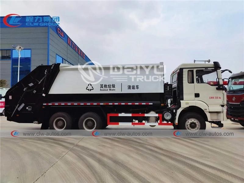 Shacman 20, 000liters 20cbm 15tons 6X4 Compactor Garbage Truck Compressed Waste Removal Truck for Sanitation Services