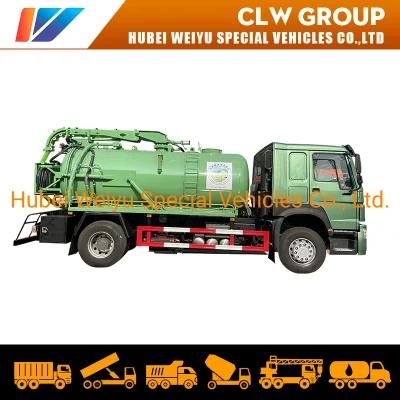 Sinotruk Septic/Cesspit/Sewage Vacuum Suction and Jetting Truck 10 Tons for Pumping Service