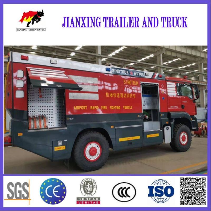 HOWO 4X2 6X4 16000 Liters Foam Water Tank Fire Fighting Truck for Sales