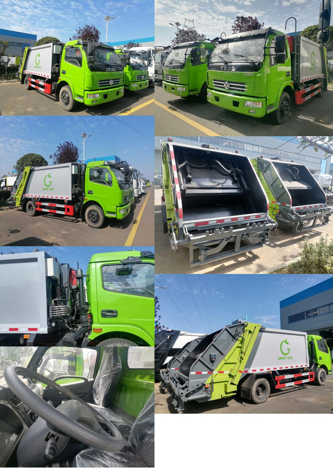 Dongfeng New Garbage Truck 8 M3 for Solid Waste Compactor