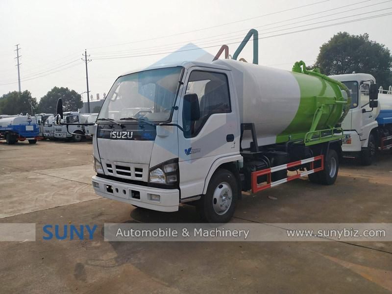Isuzu 9 Meter Suction Head Vacuum Tank Sewage Suction Truck at Attractive Price