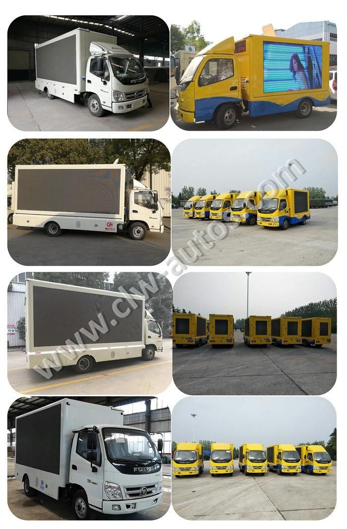 4X2 P6 LED Advertising Truck Foton Scrolling Light Box Truck