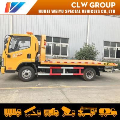 FAW Jiefang Full Landed Tilt Tray Flatbed Road Recovery Car Rescue Saving Wrecker Towing Truck