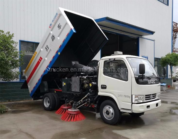 3cbm Small Sweeping Vehicle Dongfeng Truck Mounted Sweeper