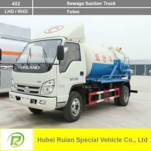 Foton Mini Vacuum Sewage Suction Truck for Sale