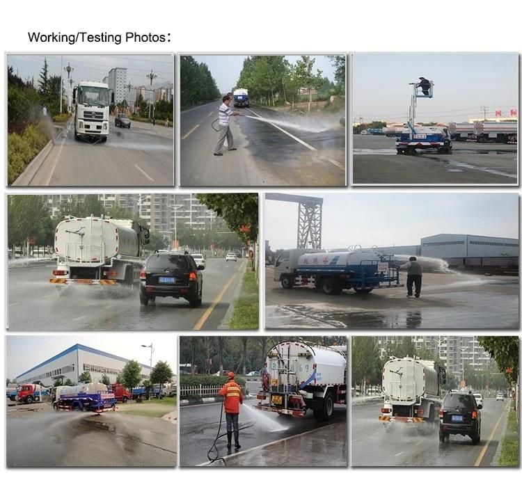 15tons Water Sprinkling Truck 15000L Water Tank Truck