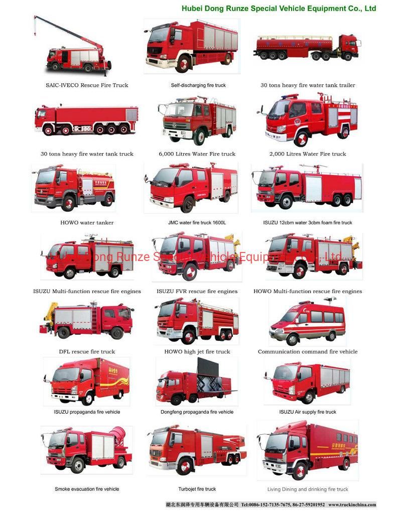 Sinotruk HOWO 12 Wheelers Water Bowser Fire Trucks 20000 -28000liters with Fire Pumper