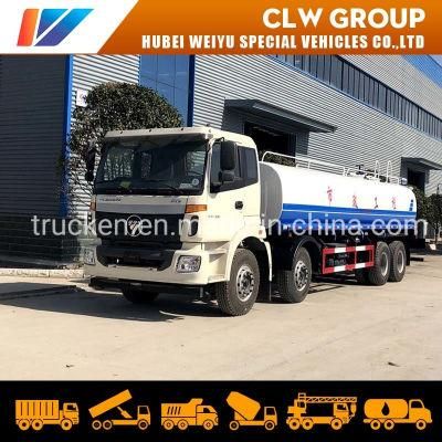 Foton 8X4 25tons 25m3 Watering Cart Water Sprinkler Tanker Truck Drinking Water Transportation Vehicle