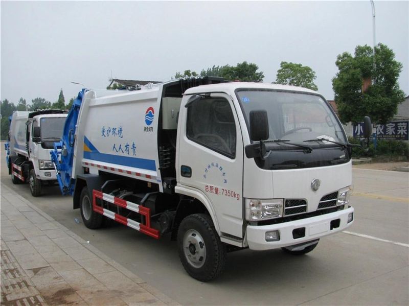 Factory Supplied 4X2 6m3 Compressed Refuse Truck, Refuse Compactor Truck, Compression Refuse Truck for Sale