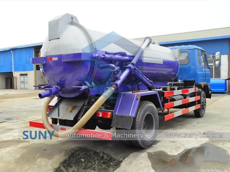 10000 Liters Sewage Suction Pump Truck Sucking Waste