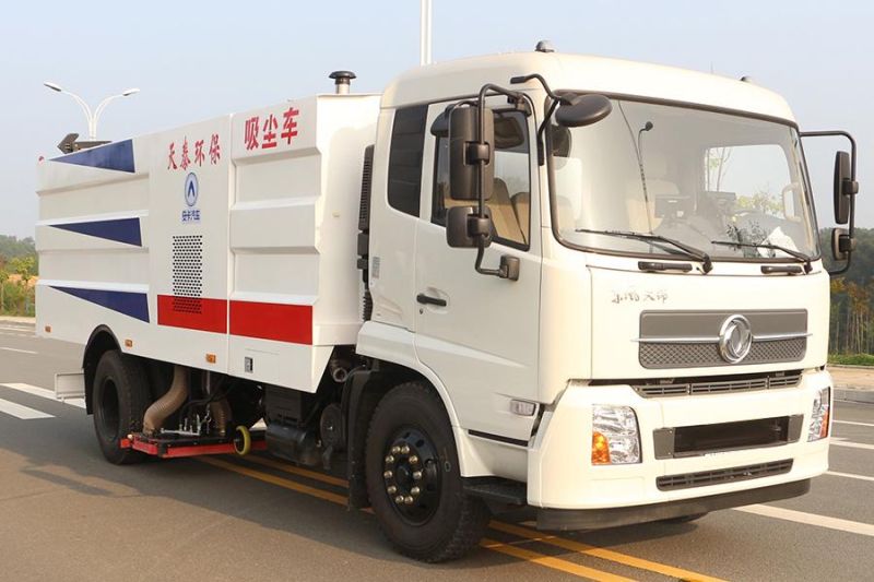 Dongfeng Road Washing and Sweeping Vehicle 10tons Vacuum Truck Mounted Road Sweeper