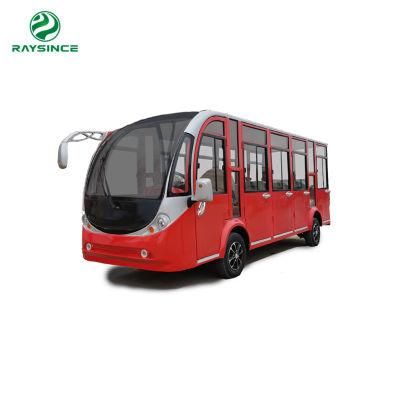 Qingdao Raysince Wholesales Price City Bus New Energy Sightseeing Car 4 Wheels Electric Vehicle with Good Quality