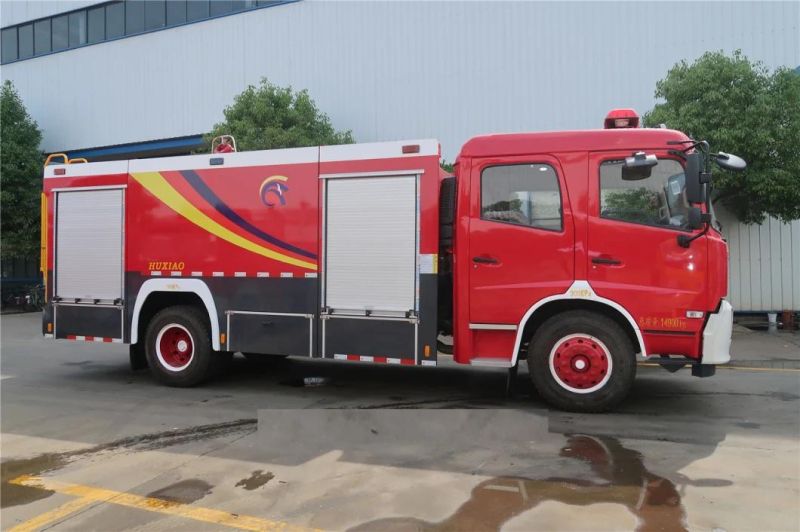 Dongfeng Tinjin 4X2 Water Foam Fire Fighting Truck 6000liters