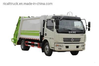 Dongfeng 4X2 Rear Loader Trash Truck Garbage Compactor Truck Domestic Garbage Refuse Waste Collection Vehicle