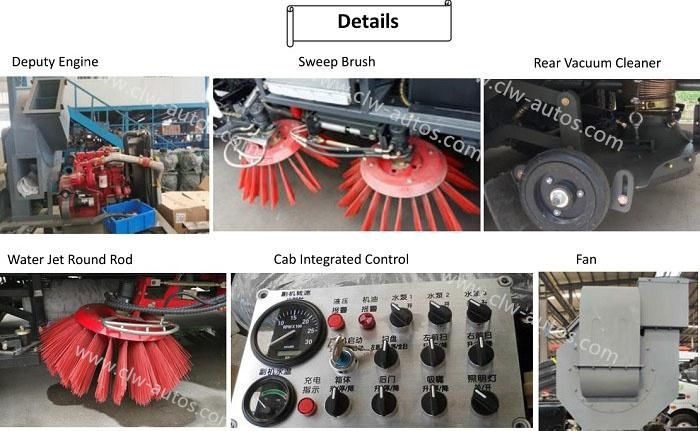 Isuzu 5.5cbm 4X2 Diesel Small Street Sweeper Truck Stainless Steel