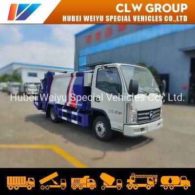 Dongfeng 4X2 120HP 6cbm Small Trash Transport Rubbish Compressed Waste Collection Truck Refuse Garbage Compactor Truck