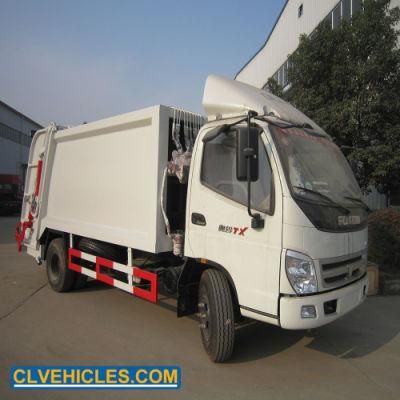 Foton 6ton 8000L Garbage Tanker Compressed Compactor Truck